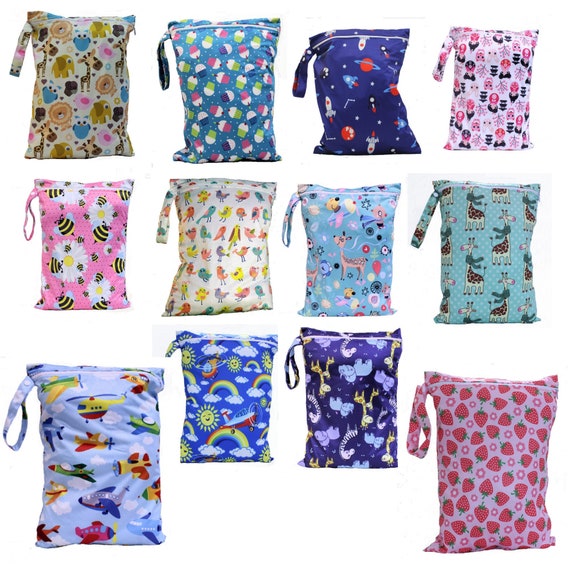 New Large Children Kids Wet Bag for Nappies Swimmers Bathers Swimming waterproof