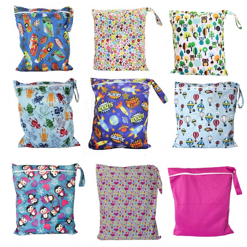 Wet Bag Large Swim Bag Nappy Bag resuable 35x40 cm larger baby Etsy