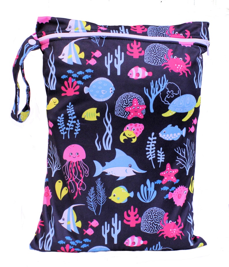 Wet Bag Swim Bag Nappy Bag Reusable Kids Bag Swimming Tote Wet Etsy