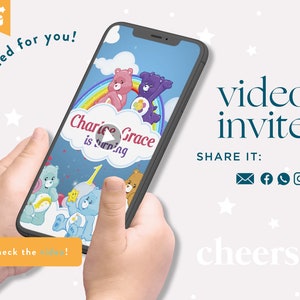 Care Bears- Cariñositos Animated Video Invitation