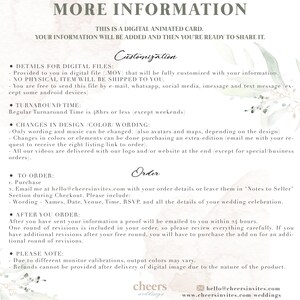 Destination Wedding Video Invitation. Animated Card. Tuscany image 5