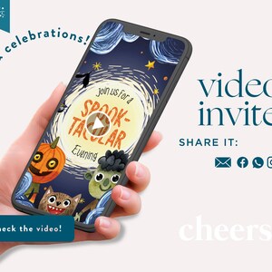 Invitación en video de Halloween espeluznante