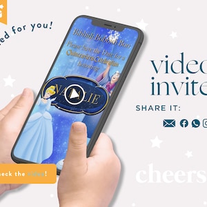 Cinderella Animated Video Invitation