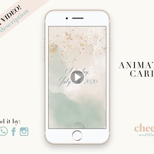Destination Wedding Video Invitation. Animated Card. Tuscany image 3