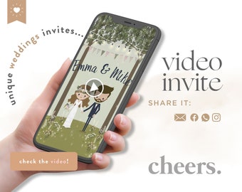 Happy Couple Wedding Video Invitation