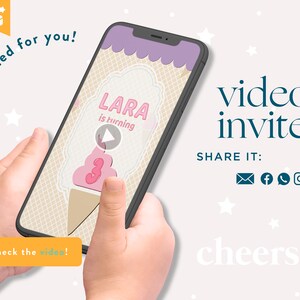 Ice Cream Animated Video Invitation