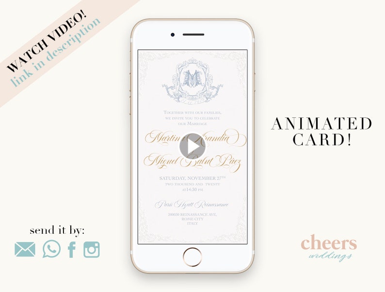 Royal Wedding Video Invitation image 2