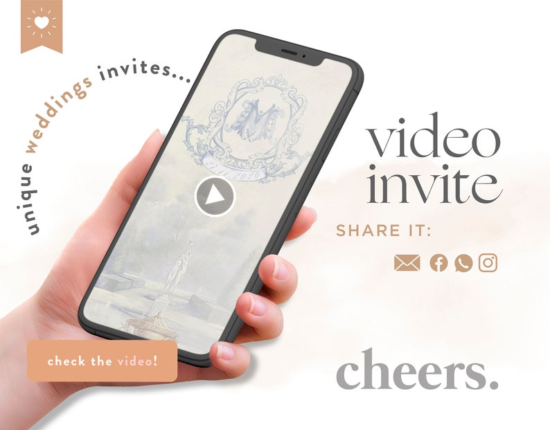Royal Wedding Video Invitation image 1
