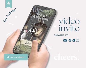 Where the wild things are Animated Video Invitation
