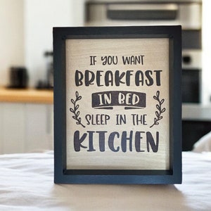 Enseigne de cuisine brûlée sur bois faite main humoristique, cadeau de chef unique, décoration de cuisine