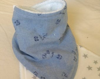 Bavoir, Bavoirs bandanas, Bavoir fantaisie, Puériculture, Hygiène, Bavoir lavable, Bavoir pas cher, Bavoir bébé, Lot de 2, Garçon, 0/18 mois