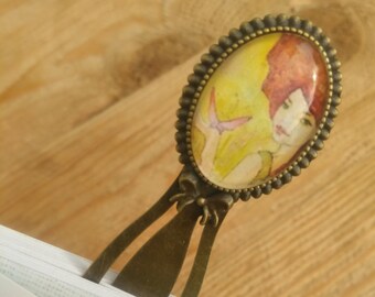 Marque pages, Marques- pages, Bookmark, Single model, Hand made, Fait main, Woman, Butterfly bookmark, Love of reading, Accessoire, Lecture