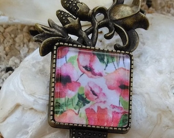 Marque pages, Marque-pages, Repère de pages, Accessoire de lecture, Livre, Accessoire de livre, Cadeau de lecture, Poppy, Bookmark, Red