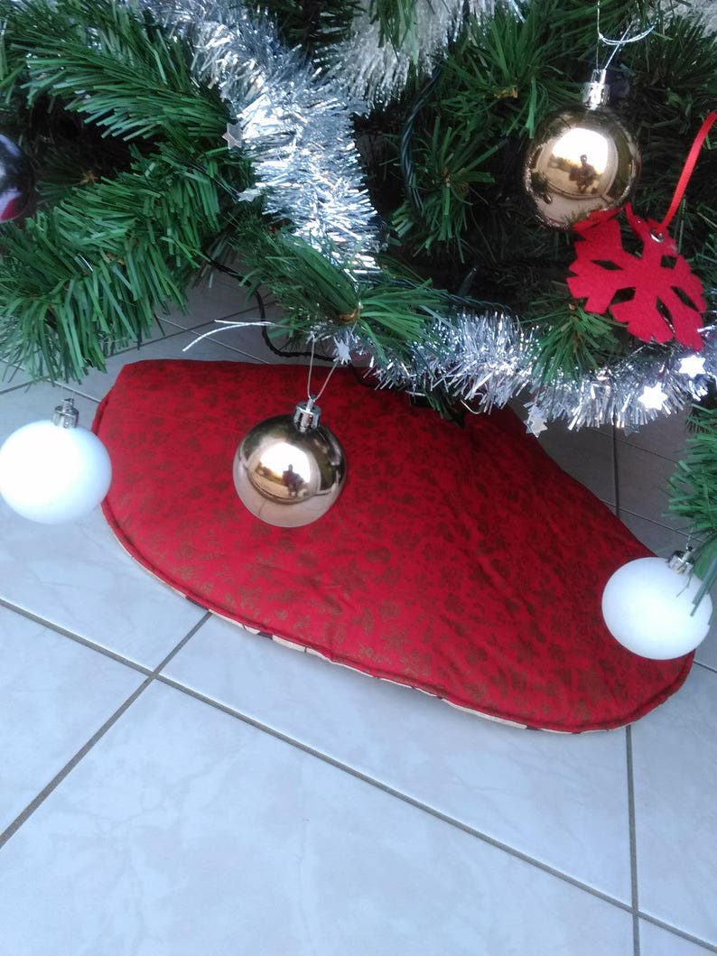 Décoration de Noël, Cache pour sapin, Pied pour sapin de Noël,Décoration pour pied de sapin,Déco de noël , Jupe de sapin image 2