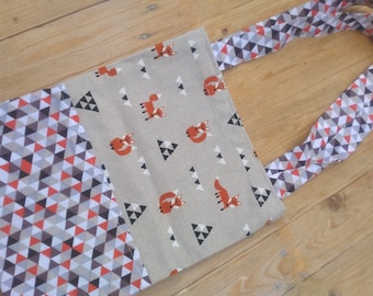 Sac, Sac courses, Tote bag, Sac fantaisie, Accessoire, Tote bag unique, Fait main, Single model, Hand made, Bag for child, Bag for books,