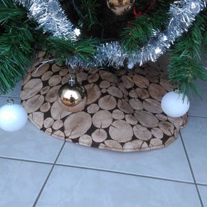 Décoration de Noël, Cache pour sapin, Pied pour sapin de Noël,Décoration pour pied de sapin,Déco de noël , Jupe de sapin image 1