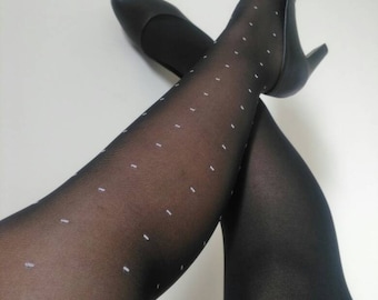 Fancy tights, Two-tone tights, Women's tights, Polka dot tights, Addict tights, Fashion tights, Fashion tights, Pantyhose