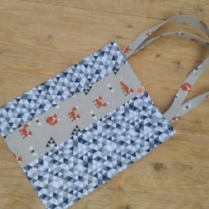Sac pour enfant, Sac cabas, Sac unique, Sac renard, Cheap hand bag, Handbag for woman, Single model handbag, Cousu main, Sac à offir