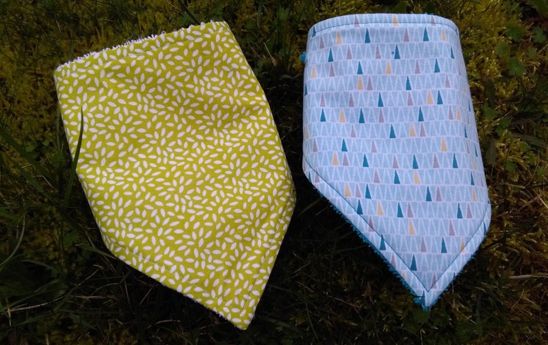 Bavoir, Bavoir bébé, Bavette, Puériculture, Bavoirs bandanas, Baby care product, Lavable, Baby bib, Lot de 2, Garçon, Boy, 0/18 mois image 1