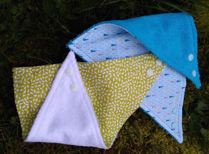 Bavoir, Bavoir bébé, Bavette, Puériculture, Bavoirs bandanas, Baby care product, Lavable, Baby bib, Lot de 2, Garçon, Boy, 0/18 mois image 4