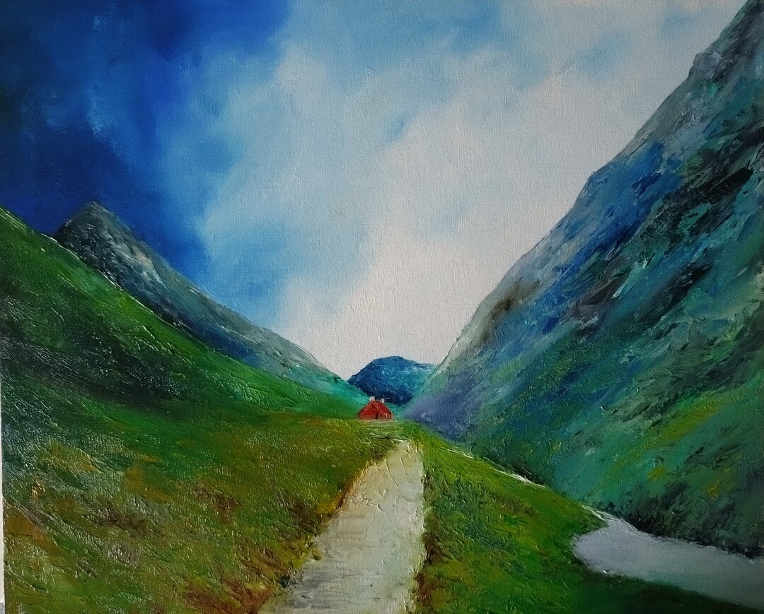 Gleann Lichd. Large Original Oil Painting. - Etsy UK