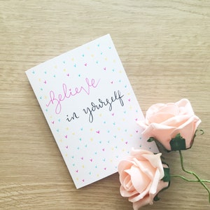 Friend card, support card, mental health card, believe in yourself, encouragement card, supportive card, inspirational card, mental health,