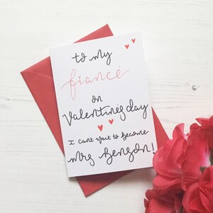 Fiancé Valentine’s Day card, fiancé valentines, Valentine’s Day card, fiancé card, fiancé valentines card, valentines card for fiancé, love