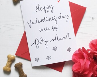 Valentines card from the dog, from the dog, valentines from the dog, funny from the dog card, valentines card, dog card, dog mum card