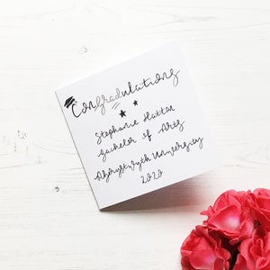 Graduation card, congratulations card, personalised graduation card, congradulations card, graduation, well done card, congratulations,