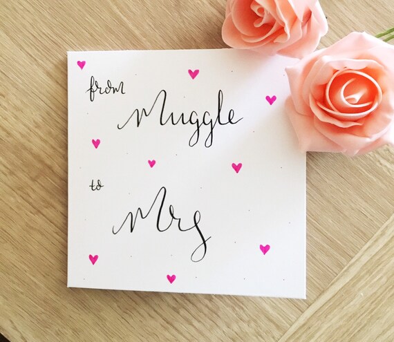 Wedding Card Hen Night Card Bride-to-be Card. Engagement Card