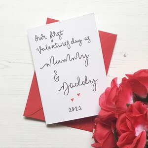 First Valentine’s Day as parents, first Valentine’s Day as mummy and daddy, new parents Valentine’s Day card, new parents valentines, love