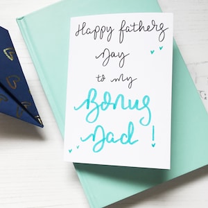 Step dad Father’s Day card, step dad card, step dad, card for step dad, card for dad, step father card, bonus dad card, card for him, dad