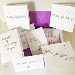 Variety box of cards, birthday cards, set of cards, pack of greetings cards, mixed box of cards, greetings cards, card for her, card for him