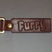 hand made leather keyfob 'FURRY' 