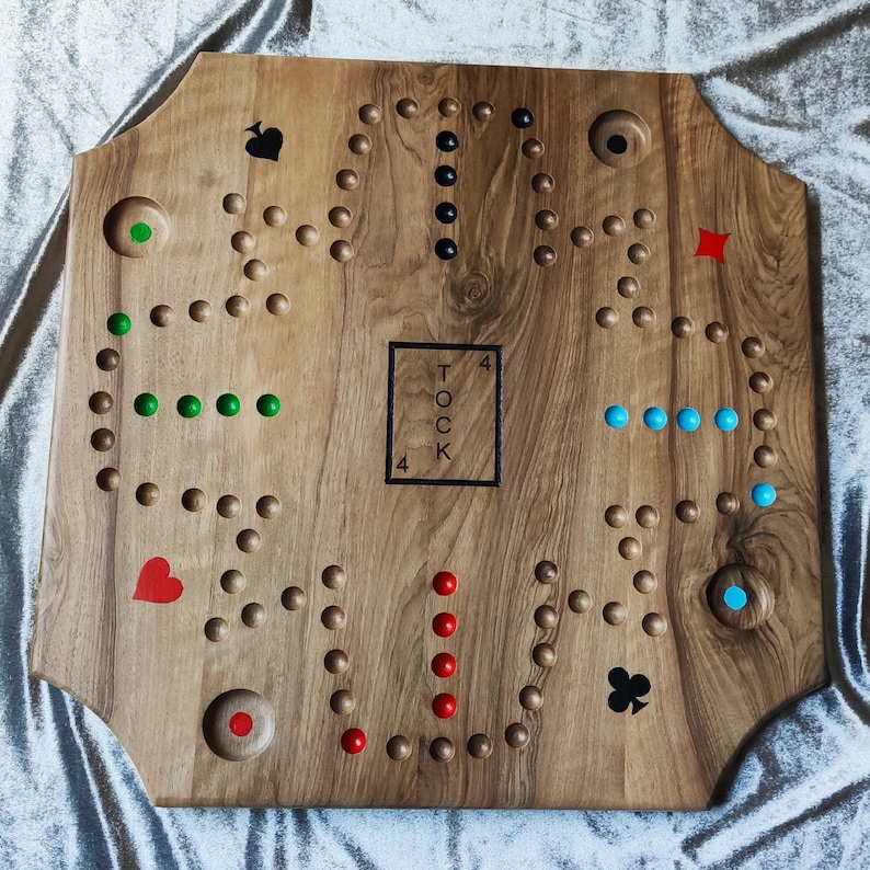 Jeu de tock 4 et 6 joueurs plateau reversible en bois Etsy Jeu de tock 4 et 6 joueurs plateau reversible en bois Etsy