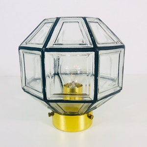 Mid Century Flush Mount by Glashütte Limburg, Germany, 1960s