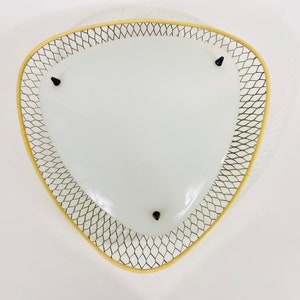 Sputnik Midcentury Brass and Plastic Flushmount, 1960s