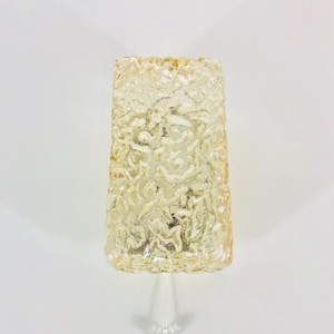 LIMBURG Glashütte Ice Glass Block sconce - wall lamp - bubble shape - Mid Century modern - Germany 1960s