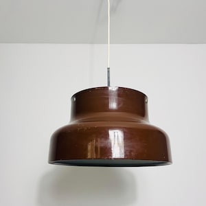 Space Age Brown Bumling Pendant Lamp, 1970s