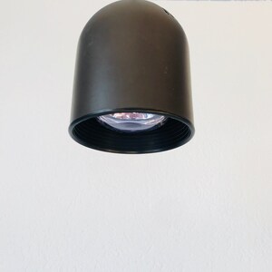 ON HOLD B Leuchten brown hanging lamp cylinder shape Germany 1980s image 4