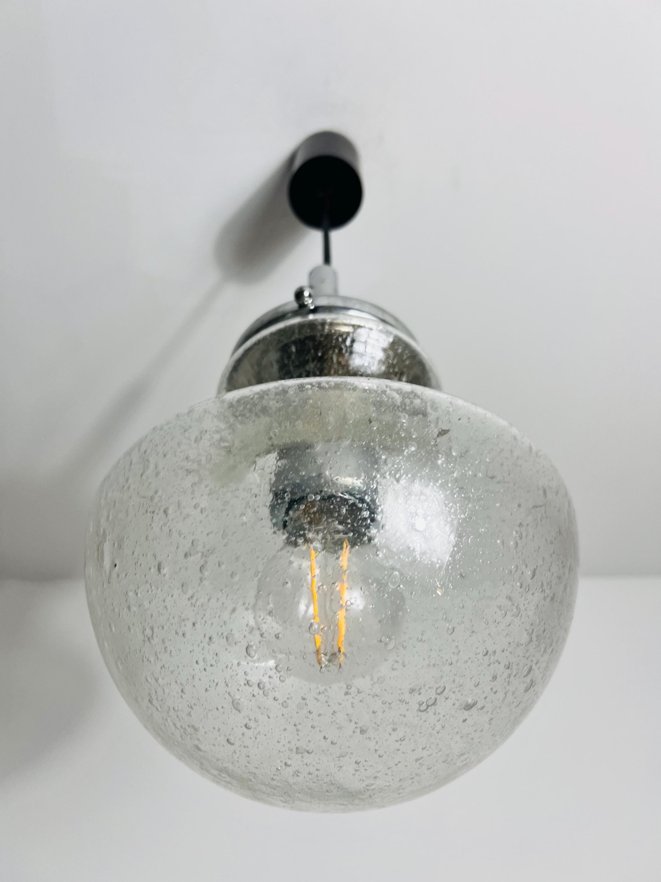 ドリアのガラスペンダントランプ、1960年代、ドイツ - Etsy 日本