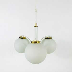 Richard Essig White Pop Art Chandelier, Germany, 1970s