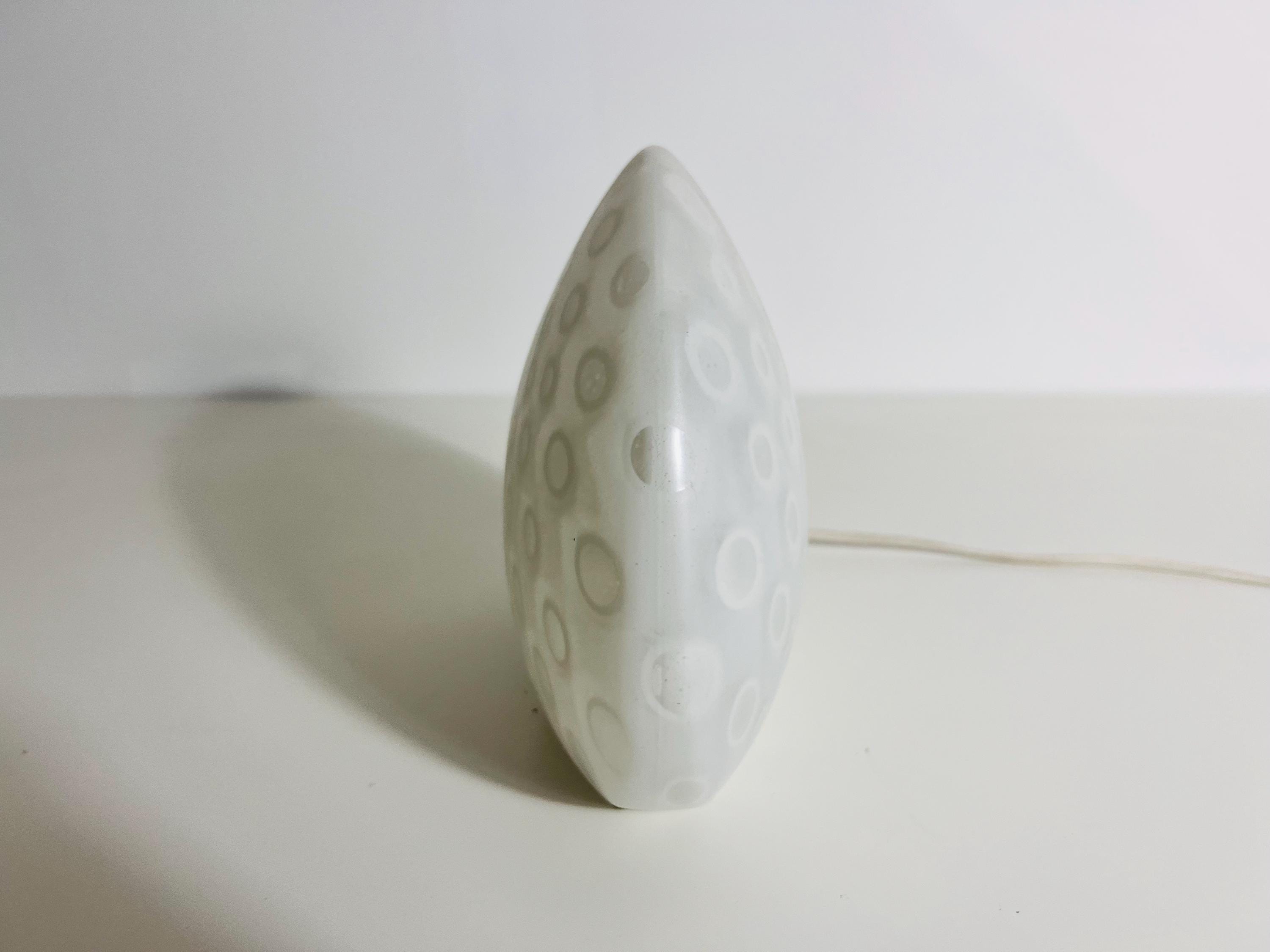 Mid-century Glass Table Lamp by Peill & Putzler, 1970s display picture 1