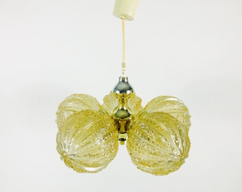 Richard Essig Pop Art Chandelier - 5 Balls - Full Metal Body- Space Age Hanging Lamp - Germany 1970s