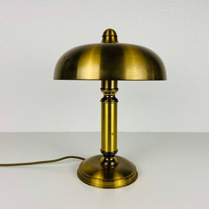 1 of 2 Midcentury Full Brass Table Lamps, 1960s, Germany