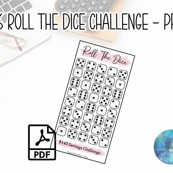 Roll The Dice Savings Game, Cash Envelope System, A6 Insert, Expense Tracker, Savings Challenge, Budget Game, Dave Ramsey, Barefoot investor