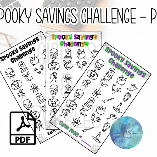 Halloween Savings Challenge, Spooky Saving Challenge, Cash Envelope Tracker, Expense Tracker, Budget Tracker, Dave Ramsey, Barefoot Investor