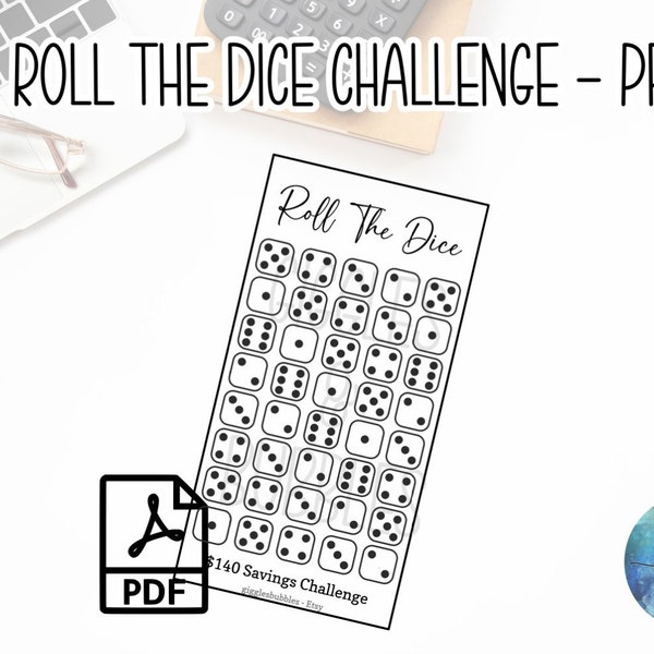 Roll The Dice Savings Game, Cash Envelope System, A6 Insert, Expense Tracker, Savings Challenge, Budget Game, Dave Ramsey, Barefoot investor