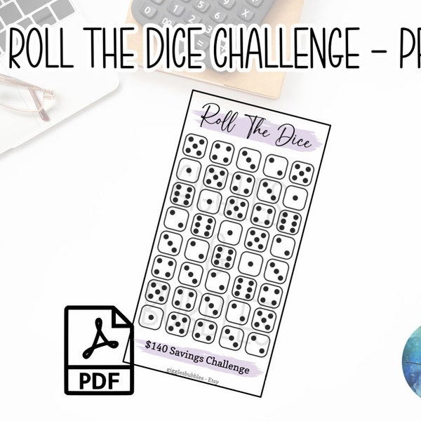 Roll The Dice Savings Game, Cash Envelope System, A6 Insert, Expense Tracker, Savings Challenge, Budget Game, Dave Ramsey, Barefoot investor