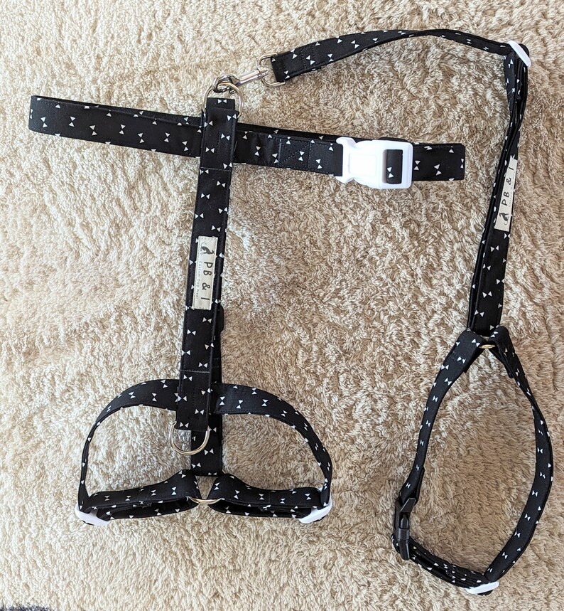 H Style Harness, Dog Harness, Greyhound Harness, Whippet Harness, Italian Greyhound Harness,Puppy Harness, Adjustable Dog Harness image 3